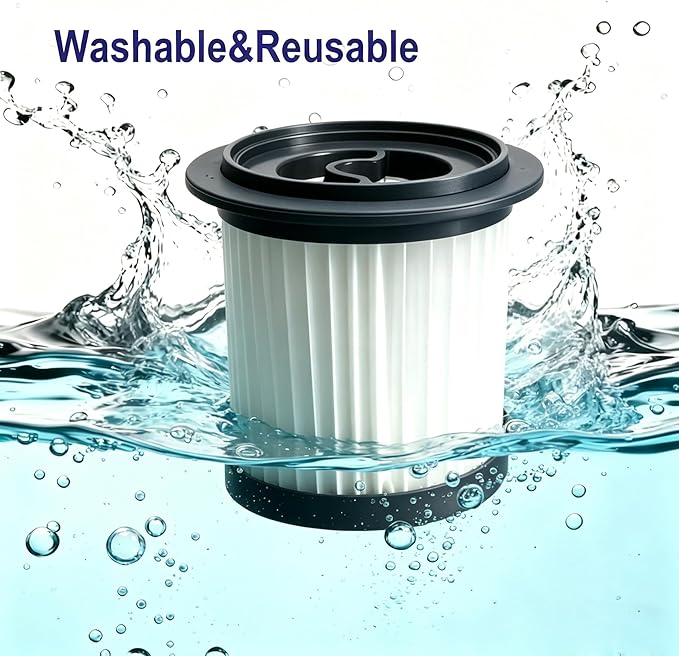 2 Pack Hepa Filter and 4 Pack Foam Filter Compatible with AIRDIYA P1 VG3,MHRMHR KP1108,Bieiao Cordless Vacuum Cleaner