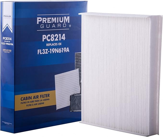 PG Cabin Air Filter PC8214 | Fits 2015-2025 Ford F-150, 2017-2025 F-250 Super Duty, F-350 Super Duty, 2018-2024 Expedition, 2017-2024 F-550 Super Duty, 2018-2024 Lincoln Navigator
