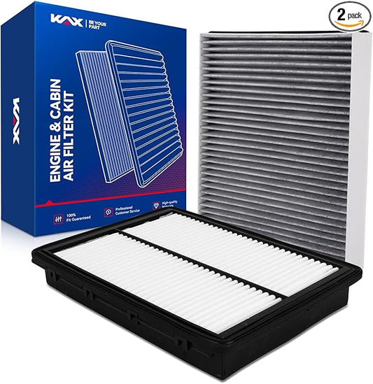 KAX Engine & Cabin Air Filter Kit, Replacement for Kia Telluride 2020-2025, Hyundai Santa Fe 2019-2020, Replace# CA11943 CF10735
