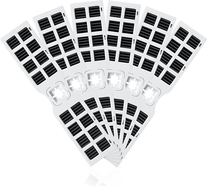 FRGPAAF2 Refrigerator Air Filter Replacement Fit for Frigidaire Gallery Air Filters PureAir AF-2, FRFC2323AS, FRFG2323AF, FRFC232LAF, FRFC233LAF, GRMG2272BF, PRFS2883AF, PRFC2383AF, 6 Packs by NISHCON
