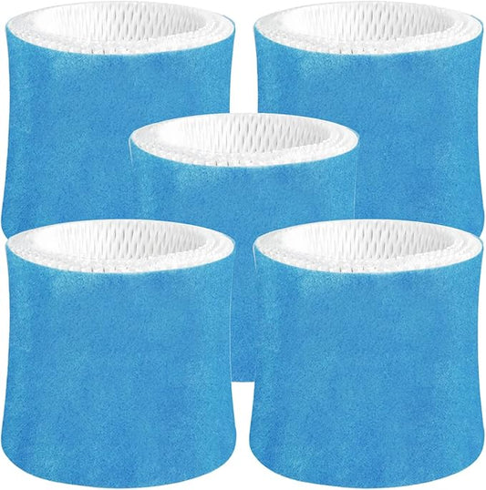 Humidifier Wicking Filter Replacement 2.0 Compatible with Canopy Bedside and Nursery Humidifier 2.0, Wood Pulp & Paper Filter, 5 Pack (Blue)