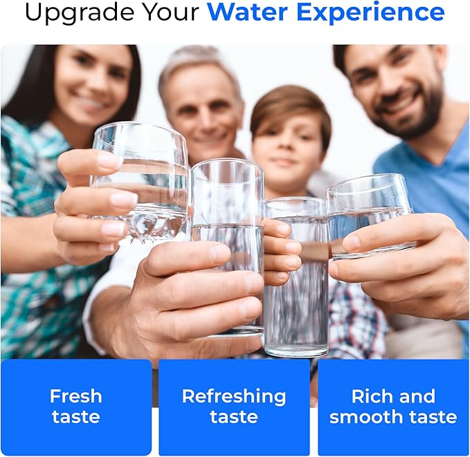 Waterdrop 3US-AF01 Under Sink Water Filter, Replacement for Filtrete® 3US-AF01, 3US-AS01, Aqua-Pure AP Easy C-CS-FF, WHCF-SRC, WHCF-SUFC, WHCF-SUF, Upgraded Alkaline Filter, 1 Pack