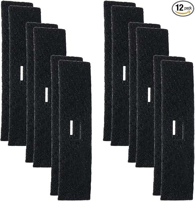 PUREBURG Activated Carbon Filter Compatible with PawPail Pet Waste Station 19 Liter, 12-Pack For Trash Can Air Clean VOCs Reduce Pet Odor