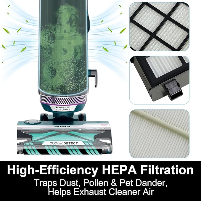 AZ4002 Filter Replacement for Shark POWERDETECT Upright Vacuum AZ4002 AZ4000, includes 2 HEPA Filters, 4 Foam & Felt Kit, 4 Odor Neutralizer Cartridges, compare to Part# XFFKAZ4000 XHFAZ4000