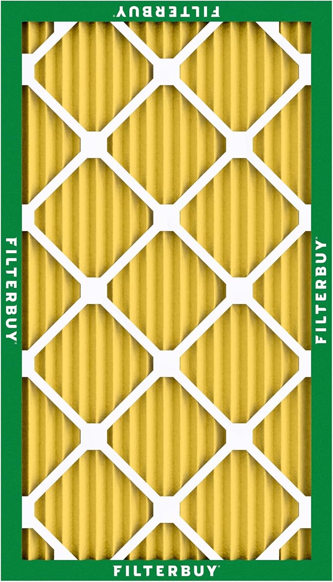 Filterbuy 13x21.5x1 Air Filter MERV 11 Superior Pet & Allergy Defense (1-Pack), Electrostatic Pleated HVAC AC Furnace Filters Replacement, Made in USA (Actual Size: 12.88 x 21.50 x 0.75)