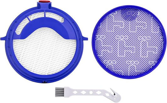Anewise Filter Kits repalcement for Dyson dc25 vacuum Ball filters, Includes 1Pcs 919171-02 Washable Pre Motor Filter and 1Pcs 916188-05 Hepa filter, Fits DC-25 Models