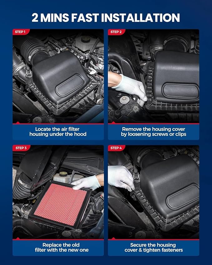 KAX Premium Engine Air Filter, CA10468 Replacement for Honda Accord 2008-2012, Crosstour 2012-2015, Accord Crosstour 2010-2011, Acura TL 2009-2014, TSX 2010-2014