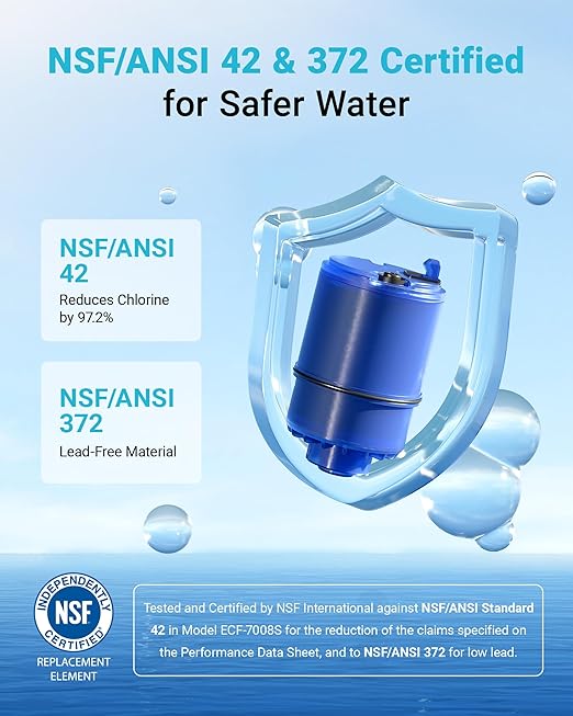 AQUA CREST CF08A Faucet Filter, Compatible with All PUR® Plus Water Filter Replacement for PUR® Plus RF9999® Faucet Water Filter, NSF 42 Certified, 9-Month, 1200-Gallon, 4 Pack