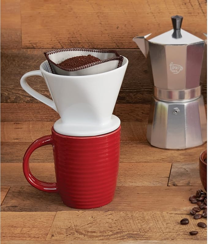 Fino Flexible Mesh Reusable Coffee Filter, Number 2-Size, Brews 2 to 6-Servings
