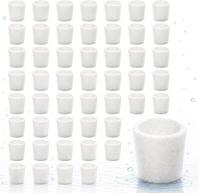 50-Pack Top Fill Humidifier Replacement Filters Compatible with Levoit Humidifier Models Classic160, Dual150, Dual200S, Classic300S, LV600S, OasisMist 450S, Superior 6000S