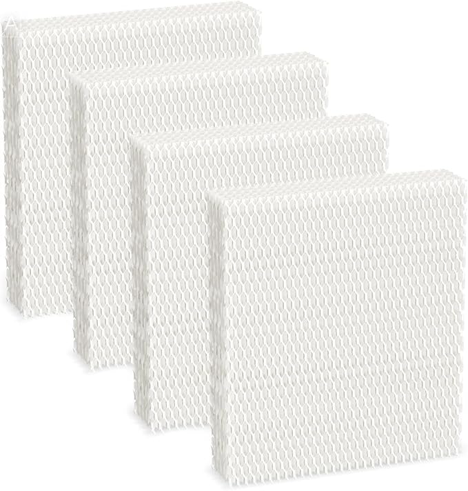 iSingo 4 Pack HFT600 Filter T Replacement, Compatible with Honeywell Tower Humidifier HEV615 & HEV620 Series, Replace Part # HFT600T & HFT600PDQ