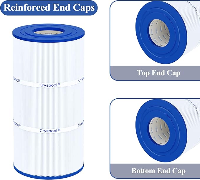 Cryspool® 08047 Filter Compatible with CCX1000RE (CC 1000E), XStream CC1000RE, PXST100, C-8311, FC-1285, 100 Sq. Ft Pool Filter Cartridge, L×OD: 17-3/8"× 8-15/16”, 1 Pack