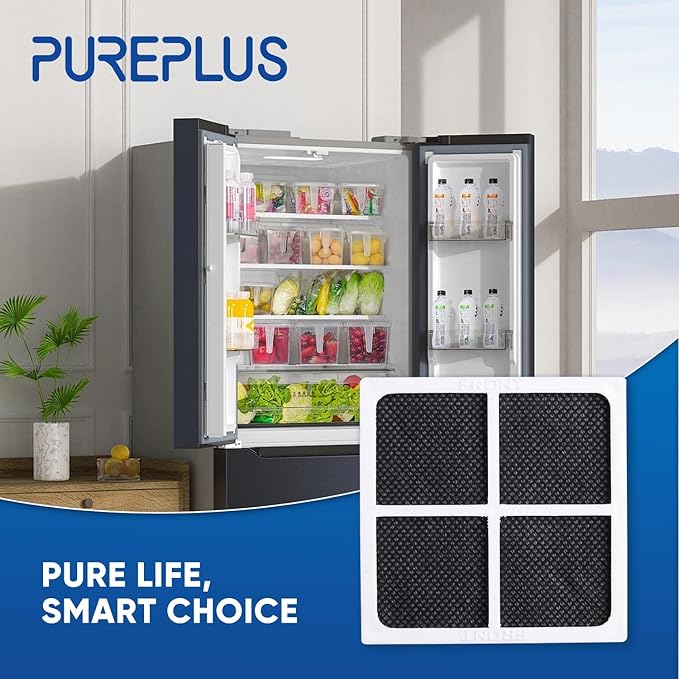 PUREPLUS LT120F Refrigerator Air Filter Replacement for LG LT120F, Kenmore Elite 469918, 9918, ADQ73214402, ADQ73214403, ADQ73214404, ADQ73334008, 12PACK, Dimensions 3.23" X 3.23"