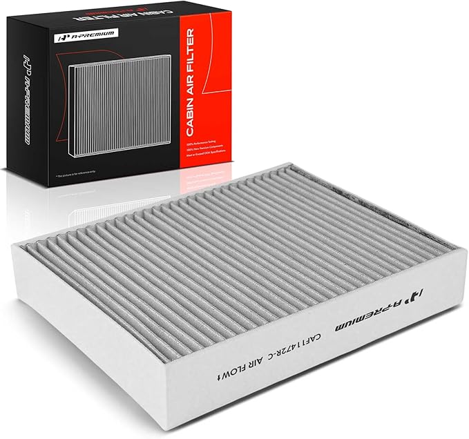 A-Premium Cabin Air Filter with Activated Carbon Compatible with BMW 320i, 320i xDrive, 328d, 328i, 330e, 330i, 330i xDrive, 335i, 428i, 430i, 435i, 440i, 228i, 230i, M2, M3, M4, ActiveHybrid 3, RWD