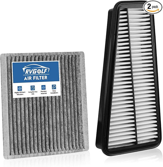 Engine+Cabin Air Filters Kit Only Fit Gas Version for 2003-2009 Toyota 4RUNNER 4.0L V6 GAS(Not for 4.7L), 2007-2009 FJ CRUISER 4.0L V6 GAS Engine Air Filter Replace CF9846A CA9683