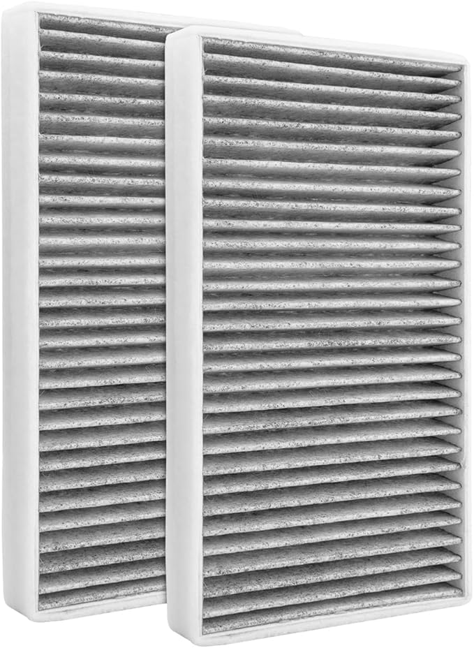 KAX HEPA Cabin Air Filter with Activated Carbon, CF8791A Replacement for Chevrolet Silverado, Suburban, Avalanche, Tahoe, GMC Sierra1500 2500, Yukon XL, Cadillac Escalade, Strong Adsorption, 1 Set