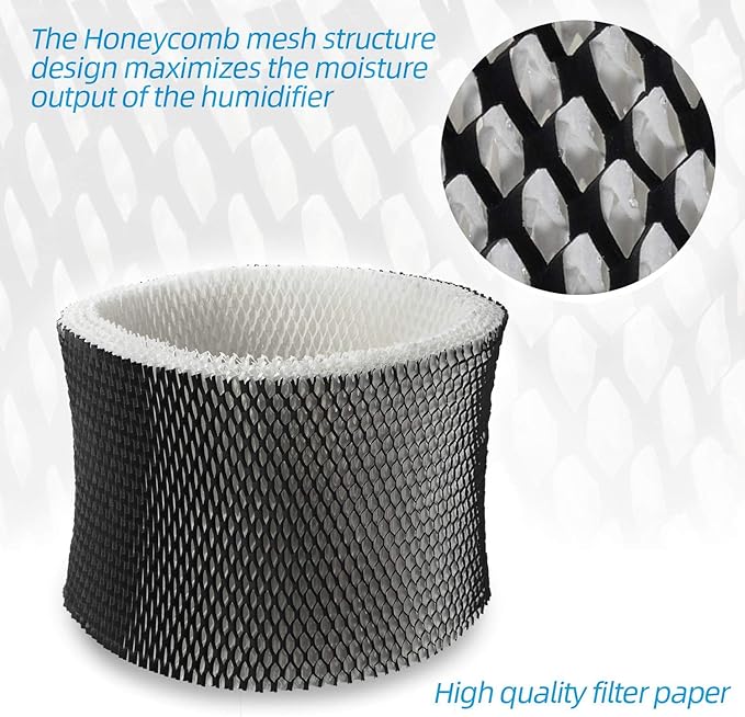 ANTOBLE Humidifier Filters Replacements for Holmes HWF72 HWF75 HWF75CS HWF75PDQ-U; Sunbeam SCM3501 SCM3502 SCM3656 SCM3657 SCM3609P Humidifier - 2 Pack