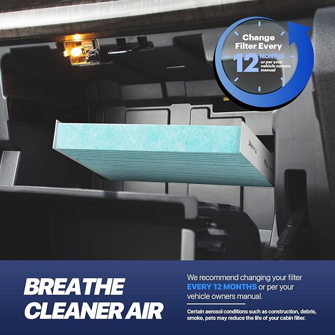 BNX TruFilter C7040 Cabin Air Filter, HEPA 99.97%, MADE IN USA, Compatible With Dodge Durango 2011-2023, Jeep Grand Cherokee 2011-2021, 2022 Grand Cheroke WK