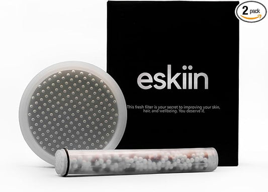 Eskiin HandHeld Shower Head Water Filter Replacement High Pressure Shower Heads Replacement For Smooth Hair & Skin - Replacement Cartridge Fits The Eskiin Filtered HandHeld Showerhead