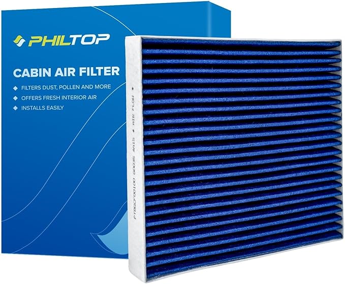 PHILTOP Premium HEPA Cabin Air Filter w/Dual Activated Carbon, Compatible with CF10285 Toyota RAV4, Camry, Corolla, Highlander, Prius, Sienna, 4Runner, Tundra, Yaris, Avalon, Prius V, Venza, Prius C