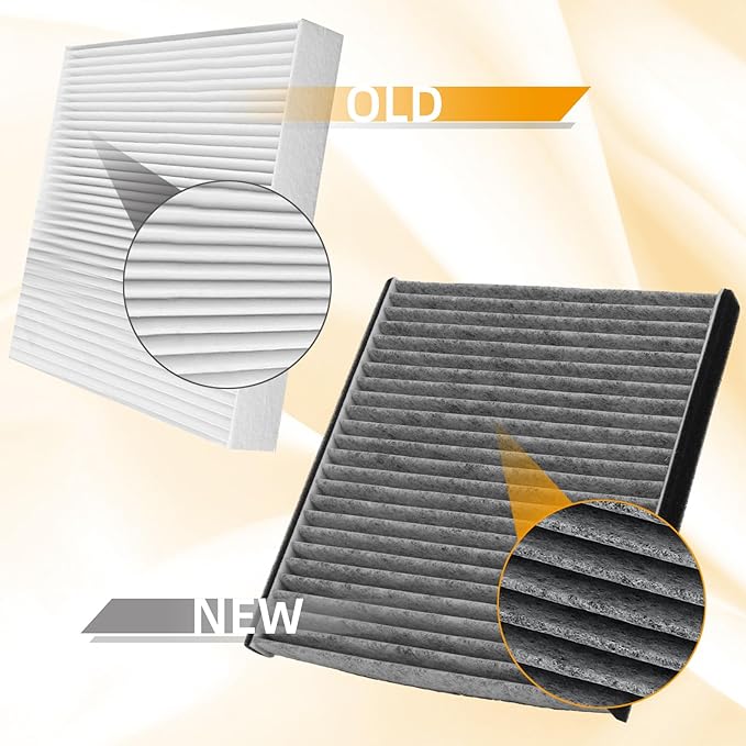 CF10132 Cabin Air Filter w/Activated Carbon Compatible with Lexus ES300/ES330/GX470/RX330/RX350/RX400h 02-09, Toyota Avalon/Camry/Sienna/Solara 2000-2010.