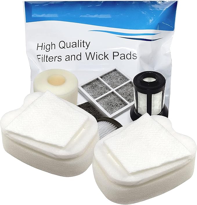 HQRP 2-pack Foam & Felt Filter Kit compatible with Shark Rocket HV319 HV320 HV321 HV322 HV324 HV345 UV330 UV380 UV422 UV425CCO ZS350 ZS351 ZS352 ZS360 Stick Vacuums, XPMFK320 & 1084FTV320 Replacement
