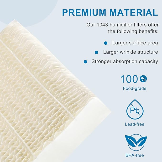 AMI PARTS 1043 Humidifier Wick Filter Compatible with Essick Air AIR.CARE Humidifiers Replacement for EP9500, EP9700, EP9800, EP9R700, Bemis Space.saver 800 8000 series Super Humidifiers