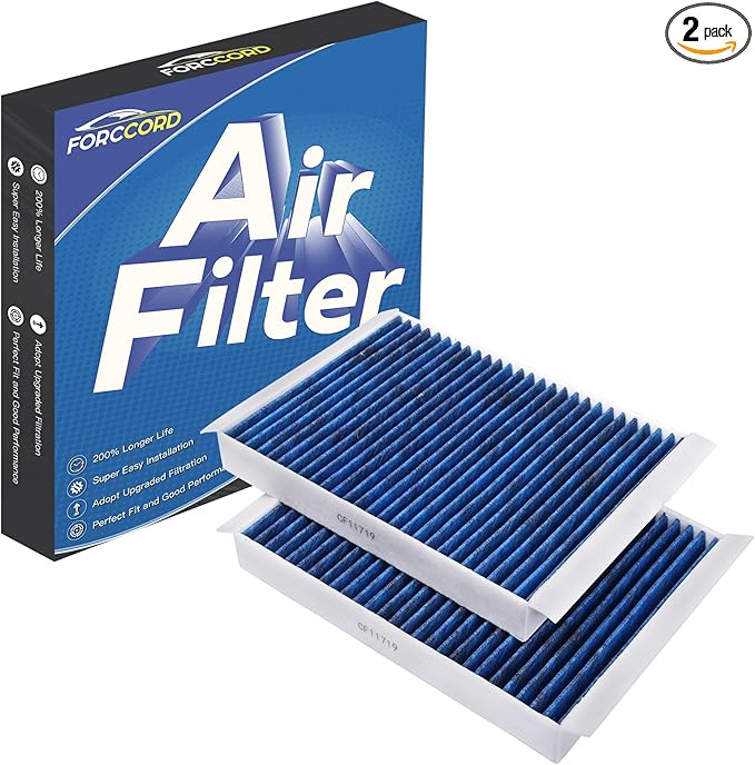 2-Pack HEPA Cabin Air Filter Fits for Expedition F150 F250 SUPER DUTY F350 F450 F550 SUPER DUTY Navigator Activated Carbon Cabin Filter Replacement CP150 CF12150 Car Accessories