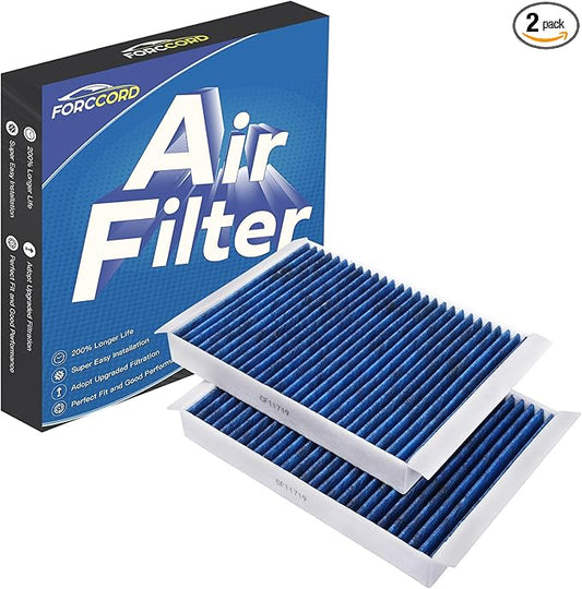 2-Pack HEPA Cabin Air Filter Fits for Expedition F150 F250 SUPER DUTY F350 F450 F550 SUPER DUTY Navigator Activated Carbon Cabin Filter Replacement CP150 CF12150 Car Accessories