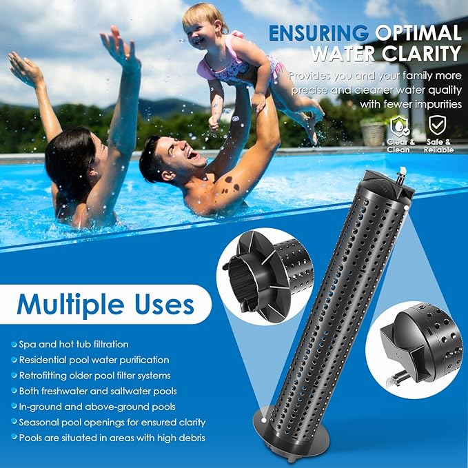 Yoursme 59053800 Center Core Replacement for Pentair Clean and Clear Predator 150, 175 & 200 Square Feet EC-160353 EC-160355 CCRP150 CCRP200 Pool/Spa Cartridge Filters