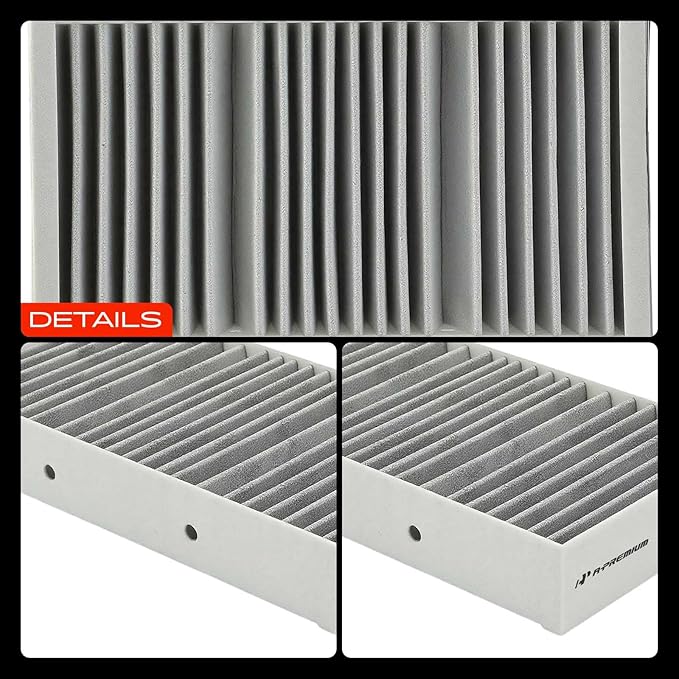 A-Premium 2-PC Cabin Air Filter with Activated Carbon Compatible with Mercedes-Benz GLE300d, GLE350, GLE550, GL350, GL450, GL550, GL63 AMG, GLS63 AMG, GLS350d, GLS450, GLS550, ML250, ML350, ML400