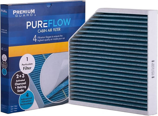 PureFlow Cabin Air Filter PC4439X | Fits 2012-2018 Audi A6 Quattro, A7 Quattro, 2012-2022 A6, 2012-2018 A8 Quattro, 2013-2018 S6, S7, 2014-2018 RS7, 2013-2018 S8