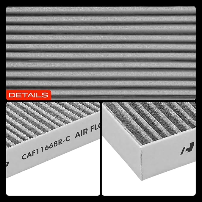 A-Premium Cabin Air Filter Compatible with Chrysler & Dodge - 2011-2020 300, 2011-2022 Challenger, 2011-2022 Charger, Replace# 68071668AA, with Activated Carbon
