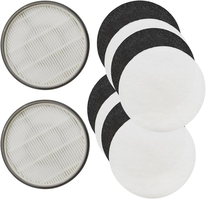 PUREBURG Replacement Filter Compatible with the Bawetech B2,MAS-503-PLUS-US and Buenkee Pet Grooming Kit and Vacuum, 2 HPEA 4 Carbon Filter & 4 Pre Filters, 10 Piece Pack