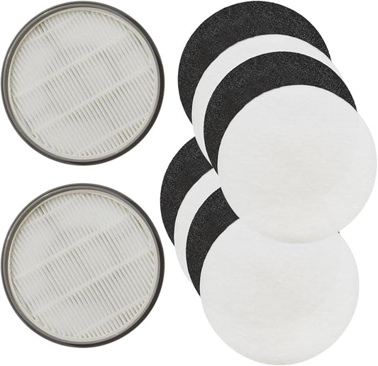 PUREBURG Replacement Filter Compatible with the Bawetech B2,MAS-503-PLUS-US and Buenkee Pet Grooming Kit and Vacuum, 2 HPEA 4 Carbon Filter & 4 Pre Filters, 10 Piece Pack