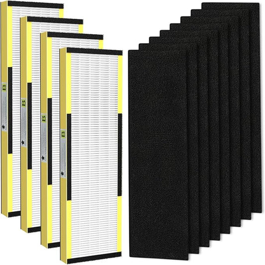 4 Pack FLT4825 Filter B Replacement with Activated Carbon Pre-Filters Compatible with Guardian HEPA Air Purifier AC4825 AC4825E AC4300 AC4800 AC4880 AC4900 AC4850