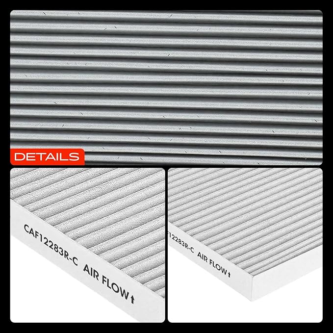 A-Premium Cabin Air Filter with Activated Carbon Compatible with Chrysler Pacifica 2017-2022, Voyager 2020-2022, Grand Caravan 2021-2022, V6 3.6L, Replace# 68308950AB