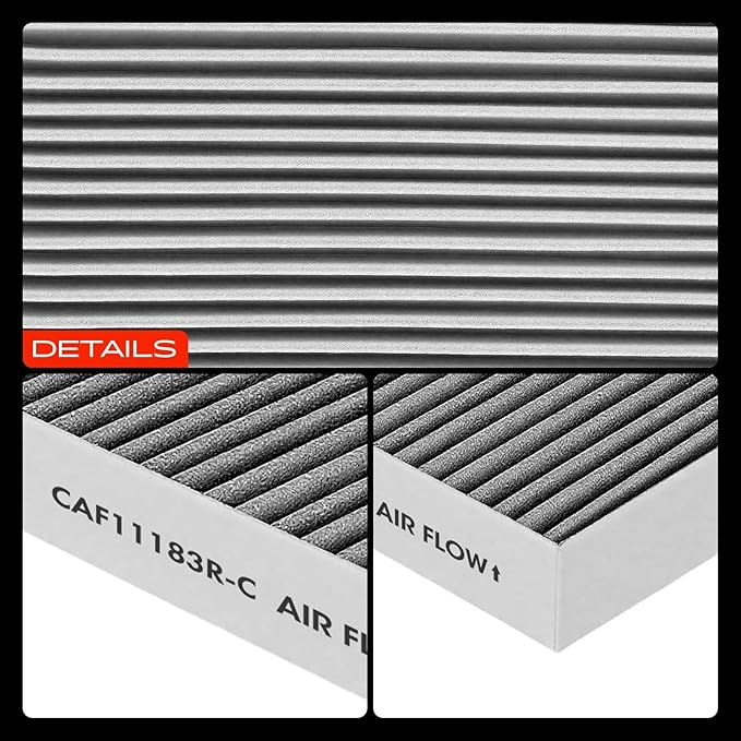 A-Premium Cabin Air Filter with Activated Carbon Compatible with Jeep Grand Cherokee 2011-2014/2016-2017/2019-2021, Grand Cherokee WK 2022-2022 & Dodge Durango 2011-2022, Replace# 68079487AA