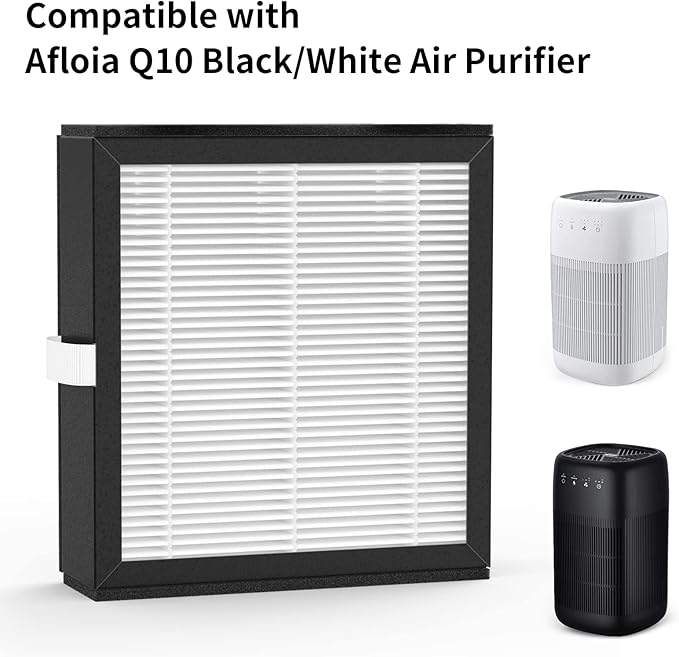 3 Packs Q10 Replacement Filters Compatible with Afloia Q10 Air Cleaner Purifier and Dehumidifier 2-in-1