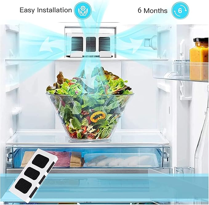SEISSO Paultra2 Refrigerator Air Filter Replacement Compatible with Pure Air Ultra 2, Pure Air Ultra II, fits Frigidaire Gallery and Electrolux Refrigerators 242047805, 5303918847, EAP12364179, 3 Pack