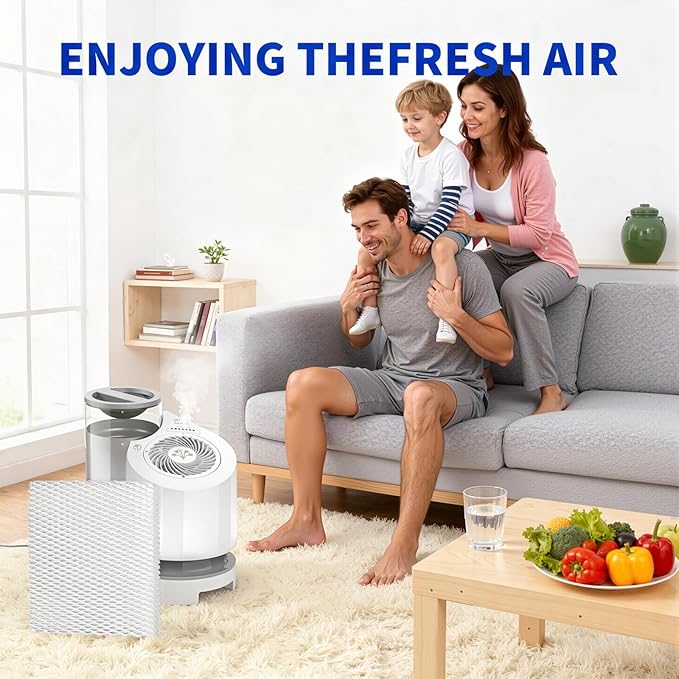 MD1-0034 Humidifier Wicks Filters Replacement, Compatible with Vornado Evaporative Humidifier Evap40, Evap2, EV100, EV200, EVDC300, EVDC500, EVDC505, 4 Packs