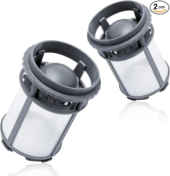 Funmit W10872845 Dishwasher Pump Filter Cup (2 Pack) Replacement for Whirlpool Kenmore Amana Kitcheniad Dishwasher Replaces 8579307 AP6030094 W10056425 W10056426 (2025 Update)
