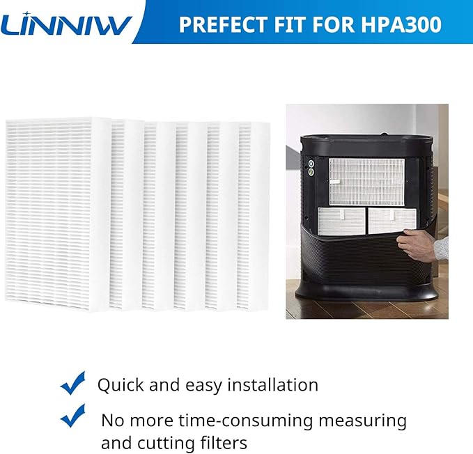 HPA300 Filter R for Honeywell Air Purifier Filter Replacement HPA200, HPA100, HPA090, HPA5300 Series Models, Fits for Honeywell Filter R, Replaces No. HRF-R1 HRF-R2 HRF-R3, 9 Pack