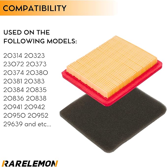 New AIR Filter KIT Replacement for 119-1909 Toro Branded Engines Repl 119-1909 20314 20323 23072 20373 20374 20380 20381 20383 20384 20835 20836 20838 20941