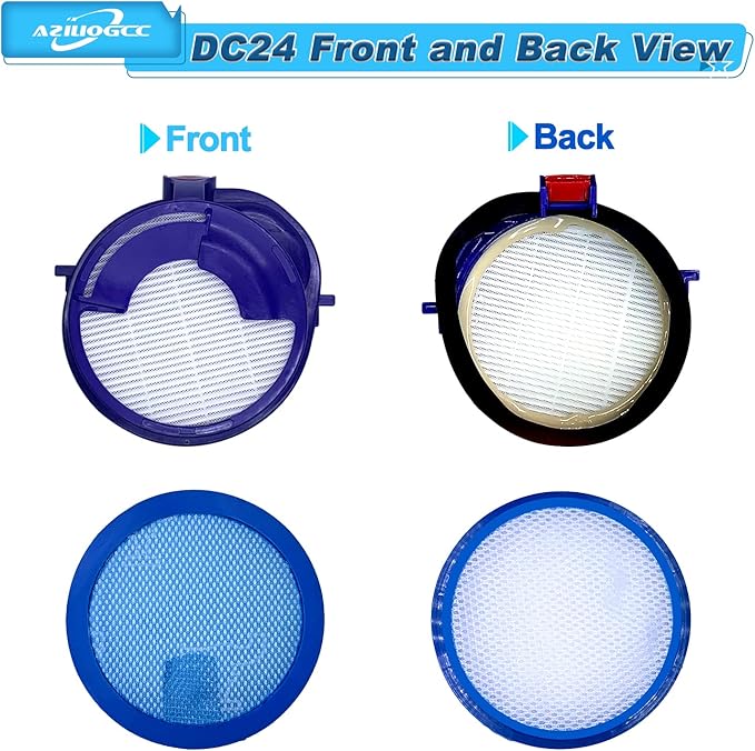 Vacuum filter kits repalcement for Dyson DC24, DC24 Animal, DC24 Multi-Floor the Ball, Part 919777-02 & 915928-12,1 Pre Motor Filter and 1 Hepa filter