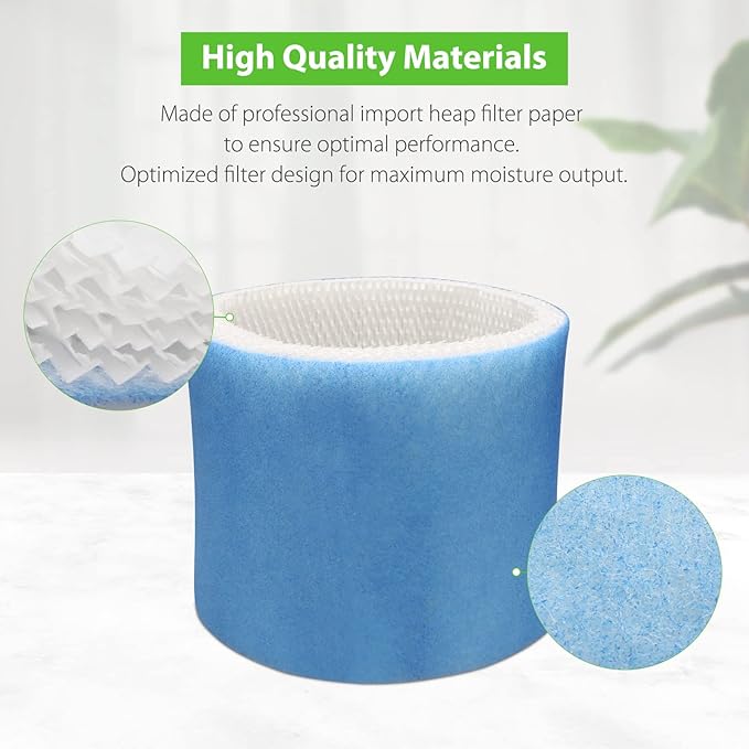 Smilyan 2 Pack Upgraded Blue Mesh HC-14 Humidifier Replacement Wicking Filter E for Honeywell HCM-6009 HCM-6011 HEV680 HEV685 Series, Part # HC14PF3 HC-14V1 HC-14 HC-14N