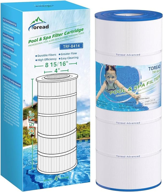 TOREAD CS150 Pool Filter Compatible with Jandy CS150, X-Stream CC1500, CCX1500RE, X-Stream 150, PJANCS150, R0462300, C-8414, FC-1287, Star-Clear Plus C1502,150 Sq. Ft L x OD: 23-5/16" x 8-15/16"1 Pack