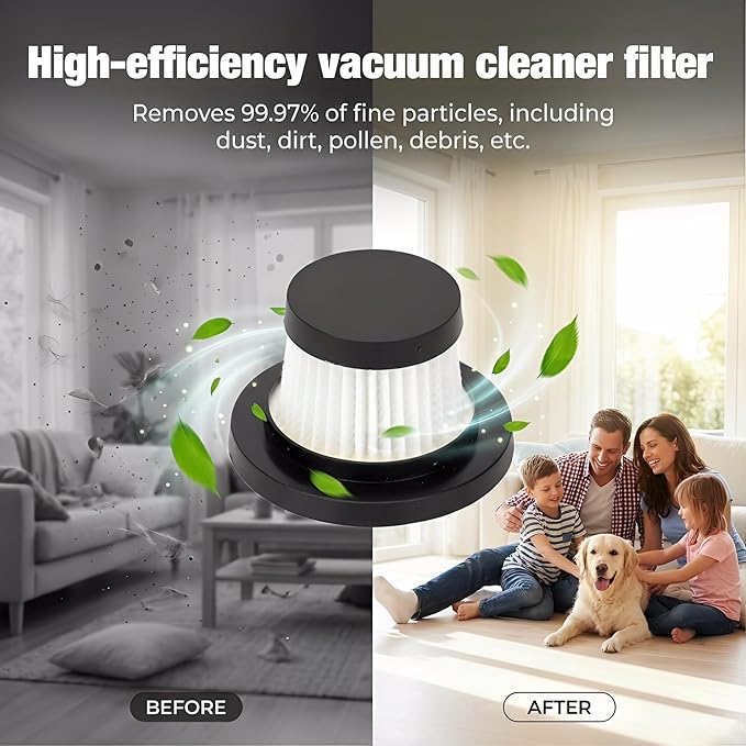 25 hepa Vacuum Filters Compatible With Duck Vacuum Cleaners As Shown In Tv Commercials, They Are Washable And Reusable, Ideal For Pet Households And Workshop Cleaning