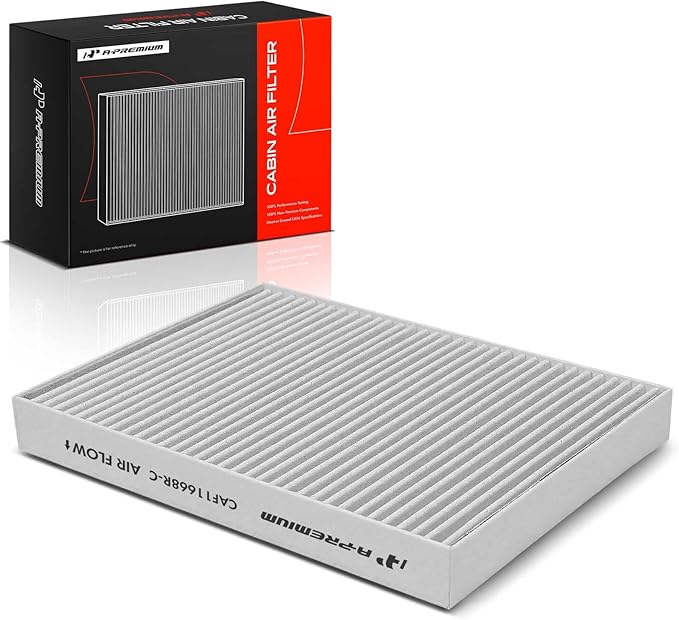 A-Premium Cabin Air Filter Compatible with Chrysler & Dodge - 2011-2020 300, 2011-2022 Challenger, 2011-2022 Charger, Replace# 68071668AA, with Activated Carbon