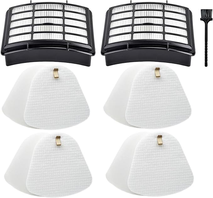 NV350 NV360 NV356E ZU503AMZ Replacement Filters for Shark Navigator Lift Away Vacuum, Fits NV351 NV352 NV355 NV356 NV357 NV370 NV380 CU500 UV440 UV490 UV500, Replaces XFF350 XHF350, 4+2 Pack